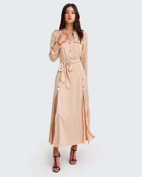 lover to lover maxi shirt dress