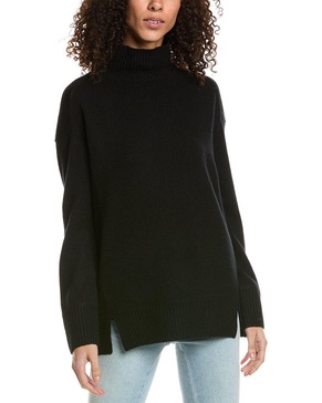 donegal side slit cashmere sweater