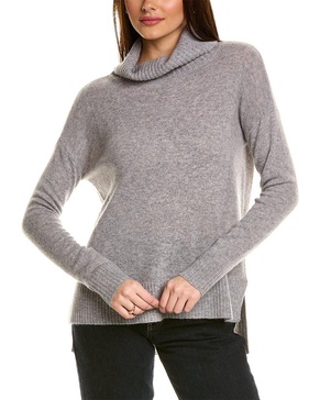 high-low cashmere pullover