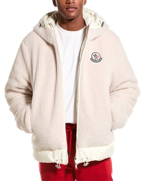 Moncler Fuzzy Reversible Down Coat