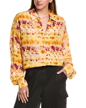 Jason Wu Dropped-Shoulder Silk Blouse