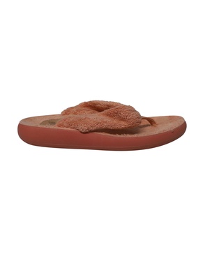 charisma terry flip-flops in pink leather