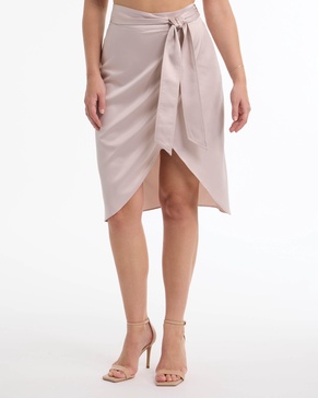 women's side tie wrap skirt