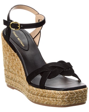 Stuart Weitzman Braida Max Suede Wedge Espadrille