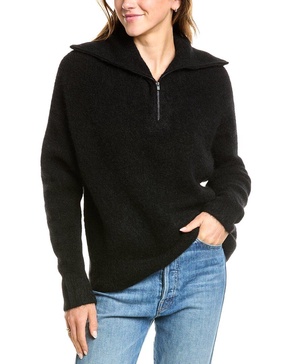 Vince 1/4-Zip Alpaca-Blend Sweater