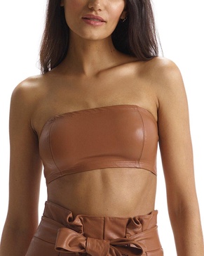 commando® Faux Leather Bandeau Bralette