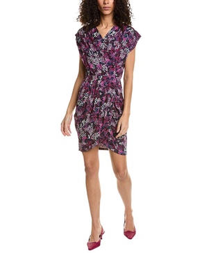 jersey faux wrap dress