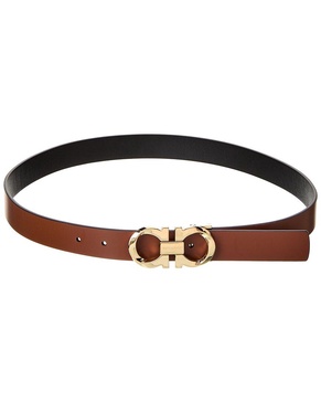 Ferragamo Gancini Reversible & Adjustable Leather Belt