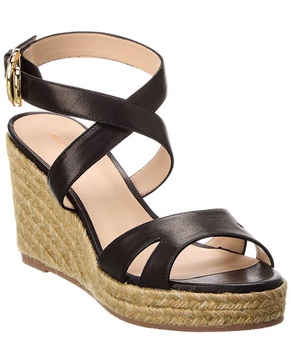 Stuart Weitzman Zuzu Leather Wedge Sandal