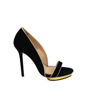 christine open toe sandals in black suede