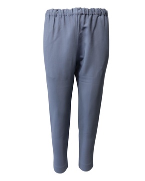 tapered pants in blue viscose