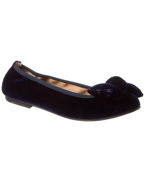 French Sole Westport Velvet Flat