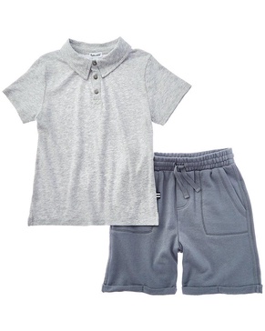 2pc polo shirt & short set