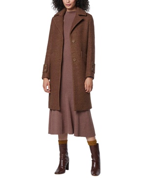 Andrew Marc Regine Pressed Boucle Wool-Blend Coat