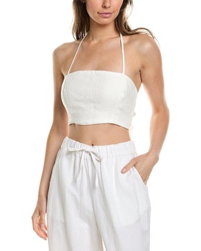 tie-back linen top