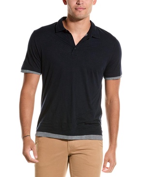 Vince Double Layer Polo Shirt