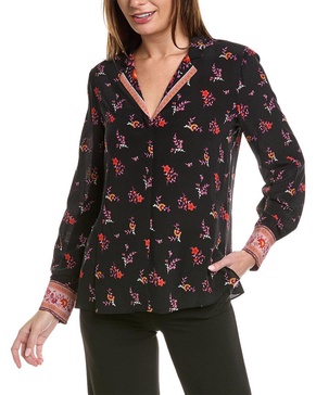 Kobi Halperin Neo Collared Silk Blouse