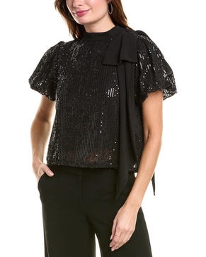 glittery sequin blouse