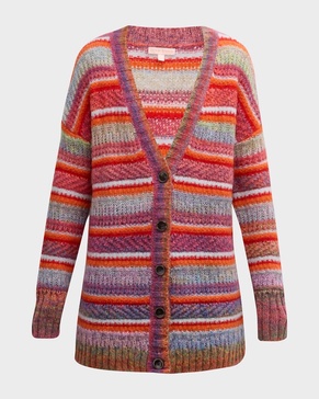 retro cardi in multi