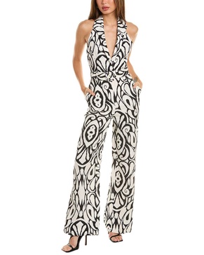 Nicholas Stephania Linen-Blend Jumpsuit