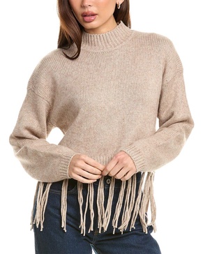 Splendid Riley Fringe Wool-Blend Sweater