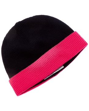 Scott & Scott London Colorblocked Turn Up Cashmere Beanie