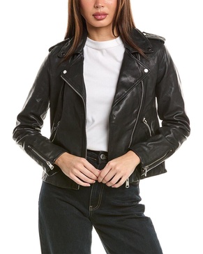 gigi leather biker jacket