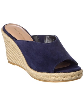 Stuart Weitzman Wonda Suede Wedge Sandal