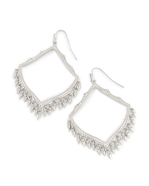 lacey earrings in silver