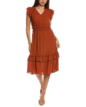 Nanette Nanette Lepore Ruffle Midi Dress