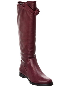 Alexandre Birman Clarita Saddlery Leather Knee-High Boot