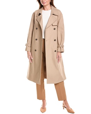 double-breasted trench coat