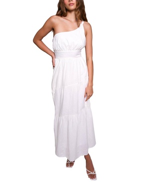 Hutch Braylan Linen-Blend Maxi Dress