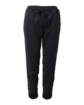 drawstring pants in black lyocell