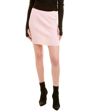 fine rib wool mini skirt