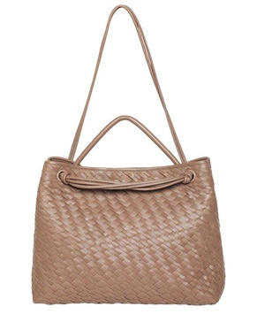 hazel large leather tote