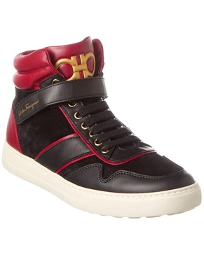 DNU Ferragamo Noe Leather Sneaker