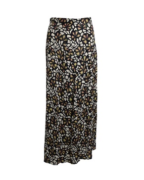 printed maxi skirt in multicolor viscose