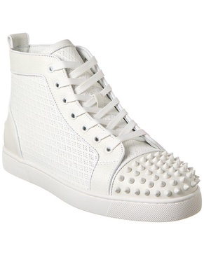 Christian Louboutin Lou Spikes Orlato Leather Sneaker