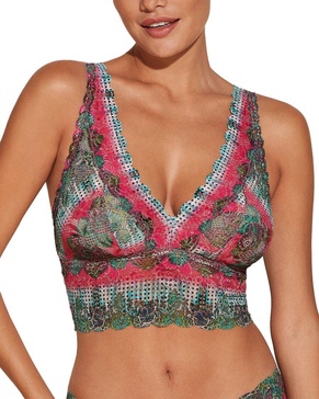 never say never printed plungie bralette