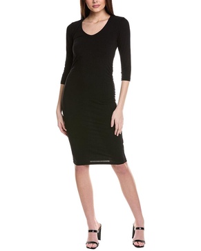 Michael Stars Ruched Midi Dress