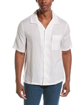 jack air linen-blend shirt