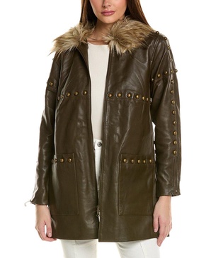 serpentine leather jacket