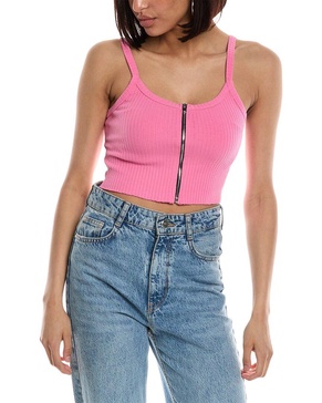 ibiza crop zip tank