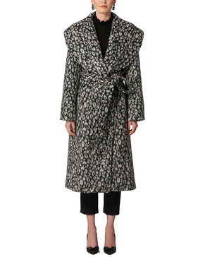 Carolina Herrera Shawl Collar Wool-Blend Coat