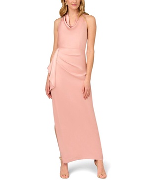 crepe back satin gown