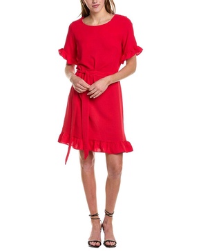 ruffle shift dress