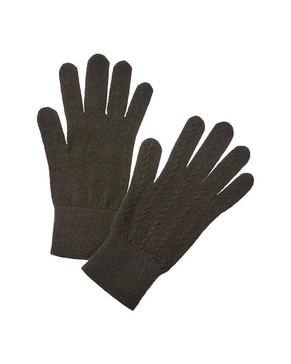 cable cashmere gloves