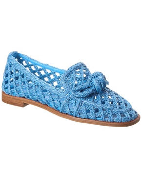 clarita raffia flat