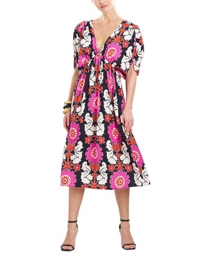 Natori Shirred Empire Dress